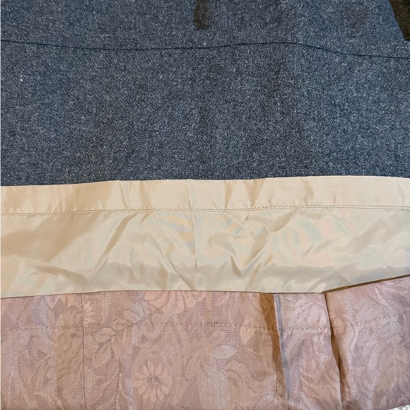 Vintage LONDON FOG Floral Jacquard Belted Trench Coat Size 8, Removal Wool Liner - Picture 8 of 13